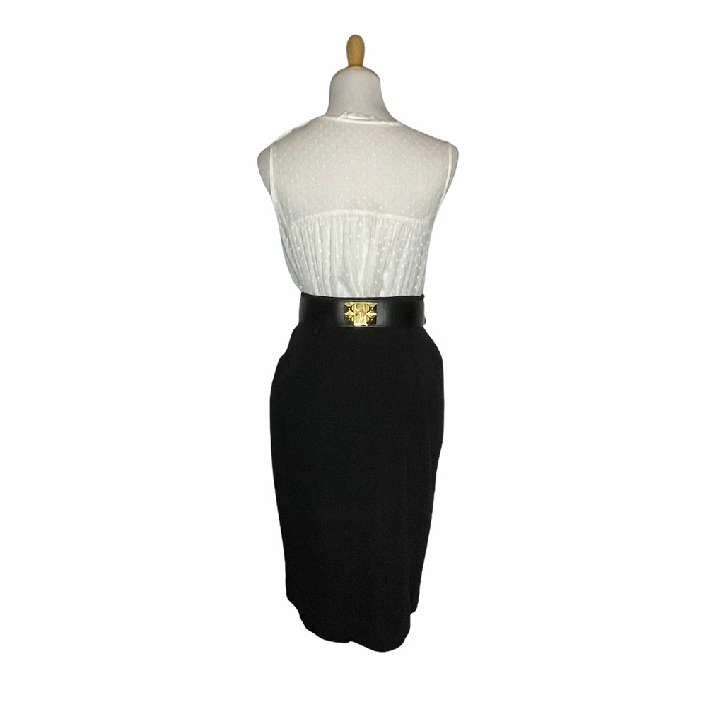 Vintage Christian Dior Charcoal Gray Pencil Skirt - Picture 12 of 15